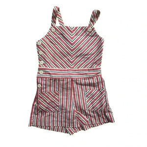 Polo Ralph Lauren Girls Striped Romper Size 4 Multicolor Summer